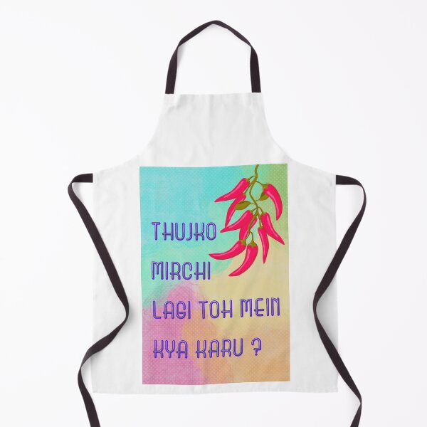 Item preview, Bollywood inspired illustration - Thujko Mirchi Lagi Toh Mein Kya Karu? designed and sold by IndraniTribe.