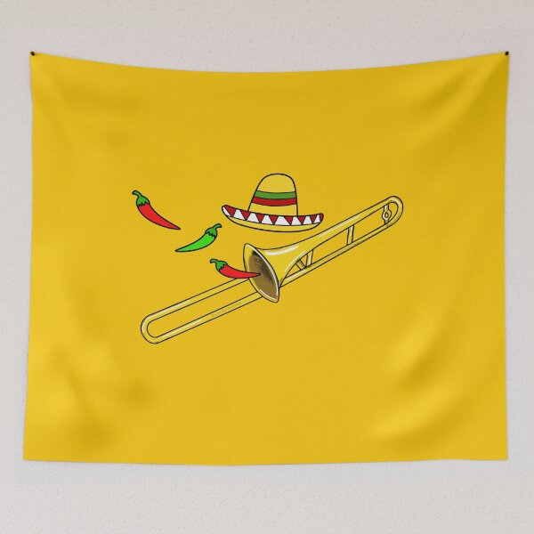 Item preview, Cinco De Mayo Trombone Trombonist Mexican Brass Musician designed and sold by doodlerob.