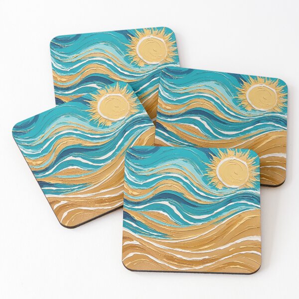 Item preview, Summer Ocean Waves & Golden Sunrise designed and sold by ErSaSolutions.