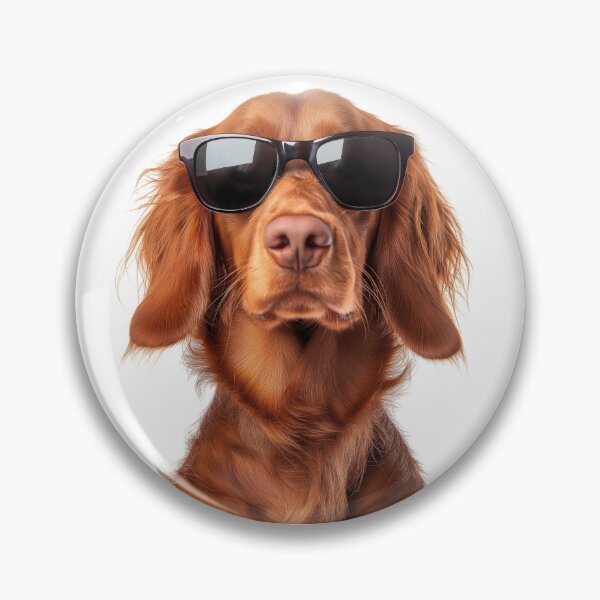 Item preview, Funny cool Irish Setter Dog wearing sunglasses designed and sold by LazyOwlStore.