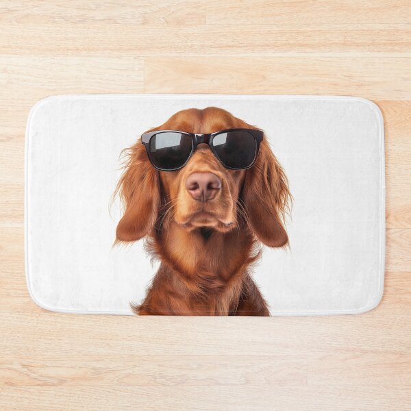 Item preview, Funny cool Irish Setter Dog wearing sunglasses designed and sold by LazyOwlStore.