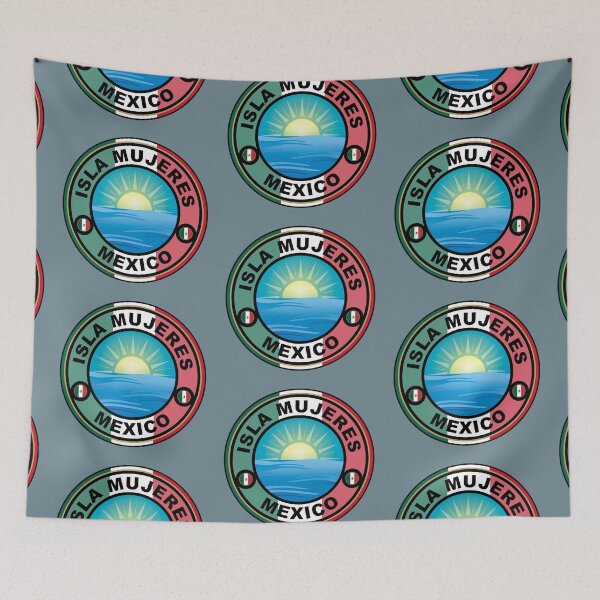 Item preview, Isla Mujeres Mexico flag designed and sold by studioss76.