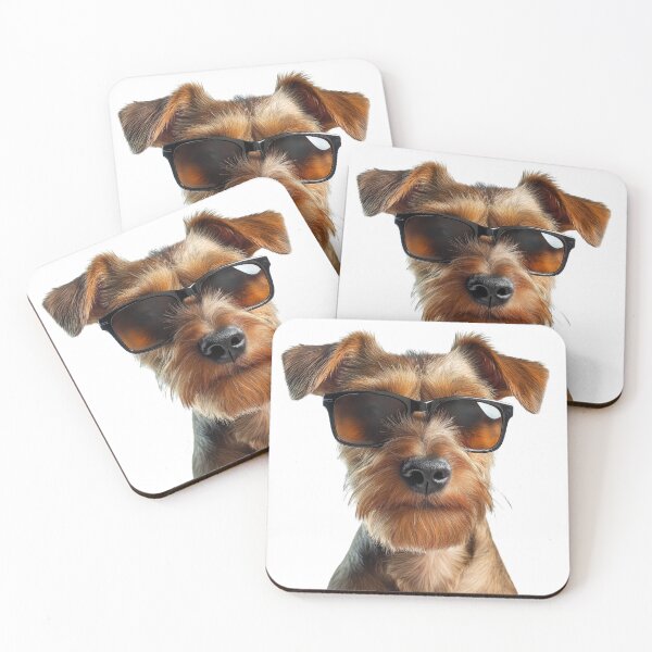 Item preview, Funny cool Irish Terrier Dog wearing sunglasses designed and sold by LazyOwlStore.