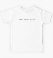 "To infinity and beyond" Kids Tee