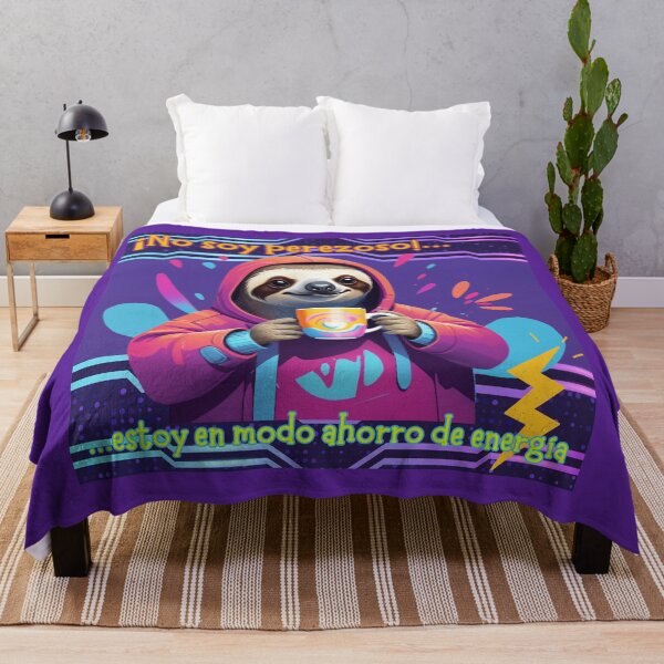 Item preview, No soy perezoso, estoy en modo ahorro. Diseño con un adorable perezoso. designed and sold by FreeSoulLab.