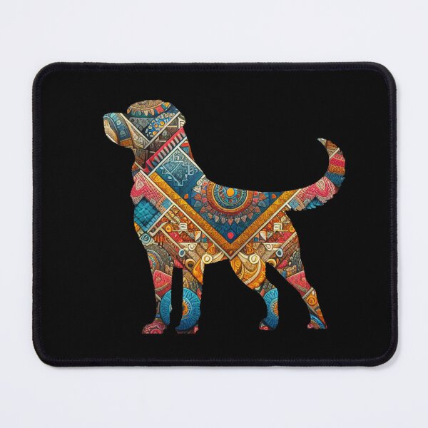 Item preview, Labrador Retriever Silhouette with Boho Design designed and sold by LifeCrush.
