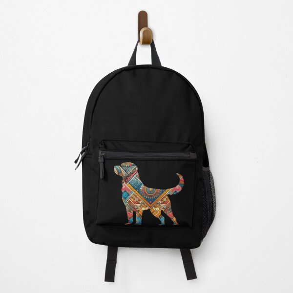 Item preview, Labrador Retriever Silhouette with Boho Design designed and sold by LifeCrush.