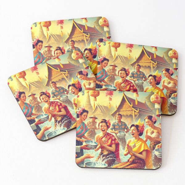 Item preview, Joyful Songkran Water Blessing Ceremony designed and sold by Koalangel.