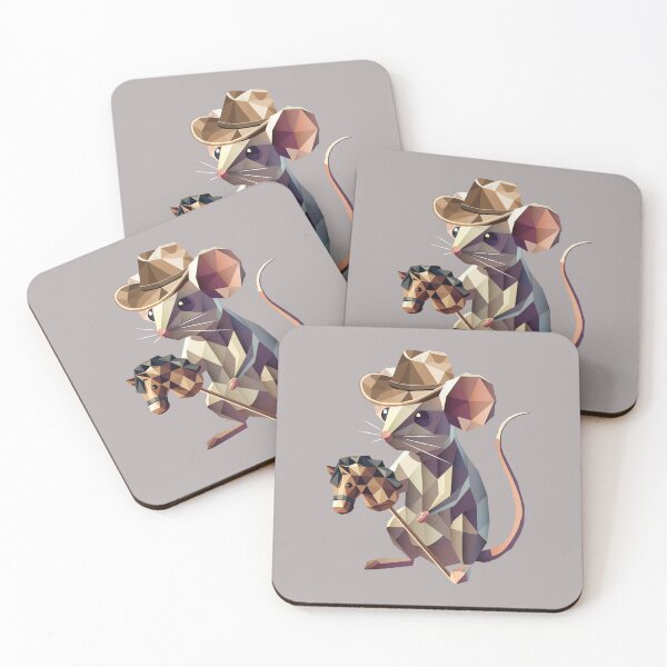 Item preview, Cowboy mouse with hobby horse designed and sold by Kisho.