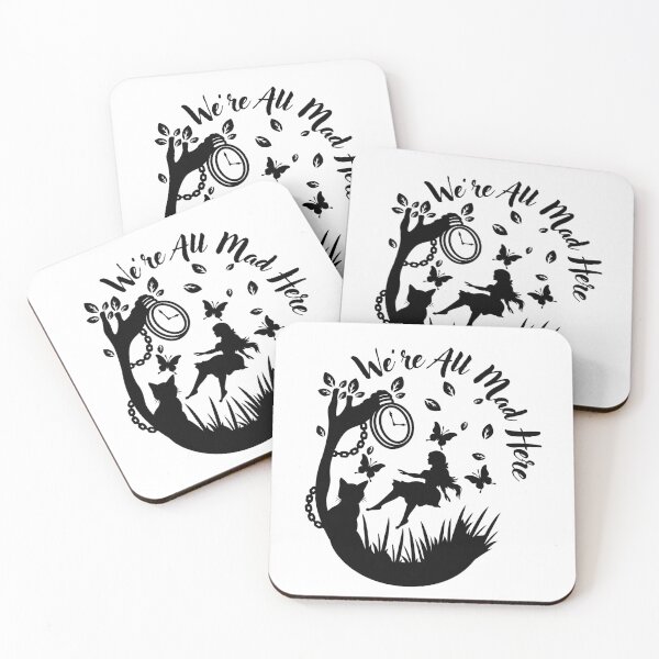 Item preview, We're All Mad Here designed and sold by Kindred & Thistle.