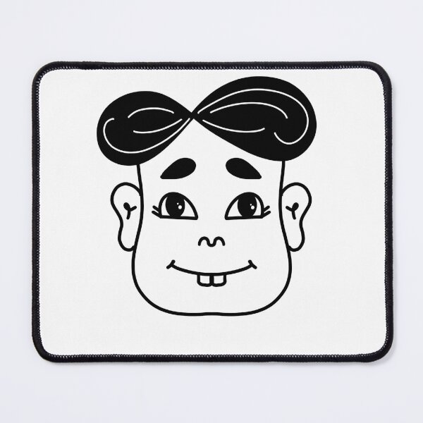 Item preview, Thai style head man. In black line. designed and sold by DrawOnIt.