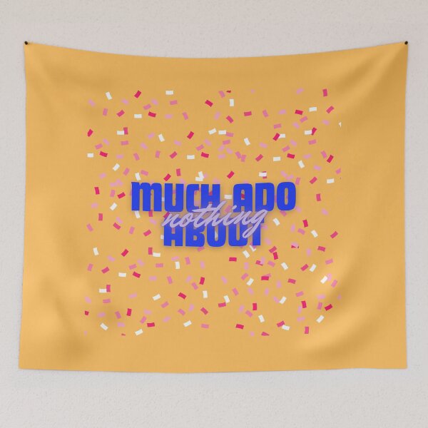 Item preview, Much Ado About Nothing Confetti Orange Background designed and sold by creaturesonfire.