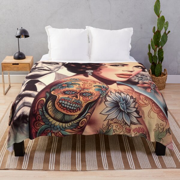 Item preview, Retro Inked Woman designed and sold by PulpVintage.