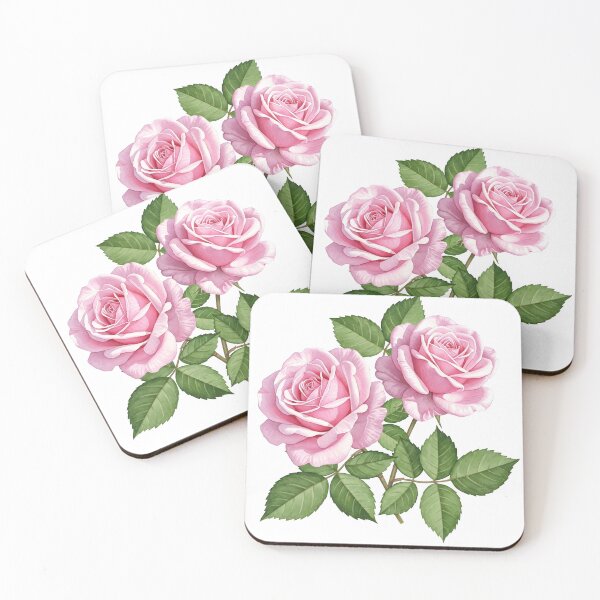 Item preview, watercolor hand painted two pink roses  designed and sold by svarupa.
