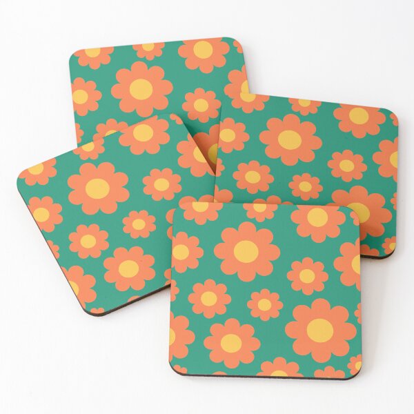 Item preview, orange flower pattern designed and sold by Renartdesign.
