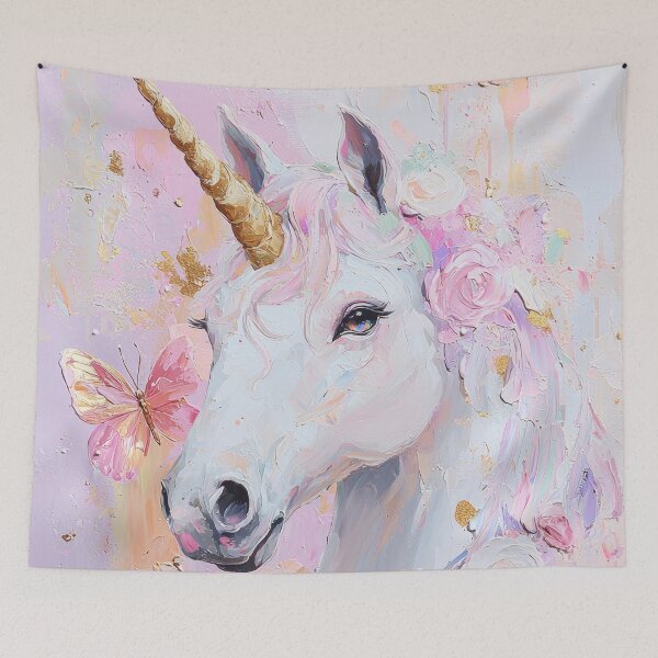 Item preview, Unicorn Pastel Whimsical Fantasy Art Tapestry Phone Case Crystal Utopia Abstract Crystal Lover designed and sold by PrincessArtwork.
