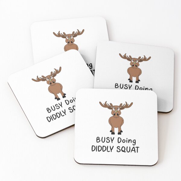 Item preview, Funny Canada Moose Doing Diddly Squat designed and sold by Sartoris Art.