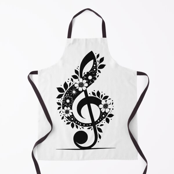 Item preview, treble clef with flowers designed and sold by FLEXsDESIGN.