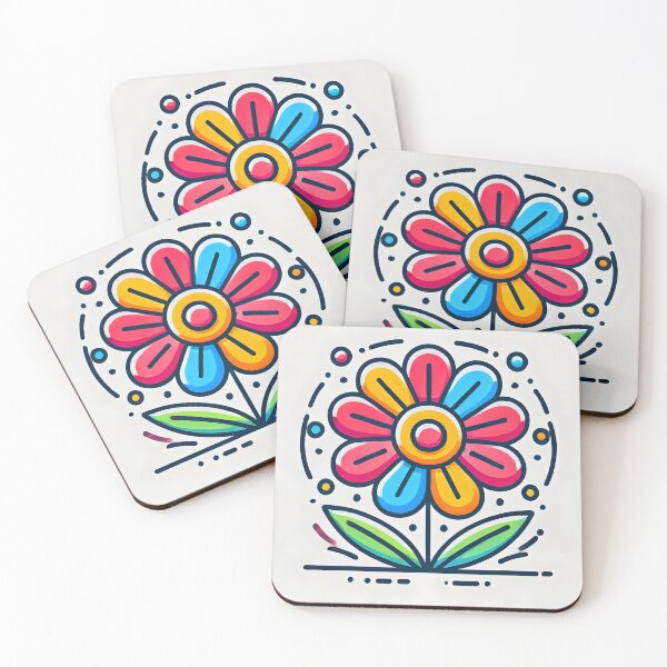 Item preview, Colorful Vector Flower Illustration designed and sold by Studio Cozy.