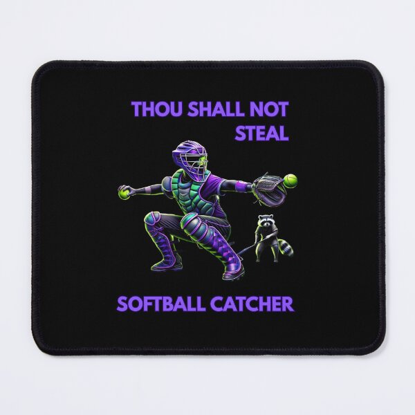 Item preview, Thou Shall Not Steal Softball Catcher designed and sold by TrendsLook.