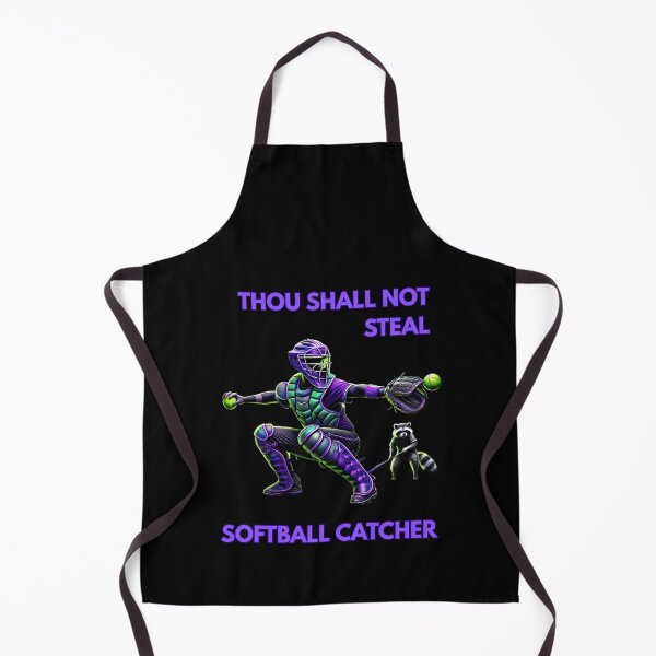 Item preview, Thou Shall Not Steal Softball Catcher designed and sold by TrendsLook.