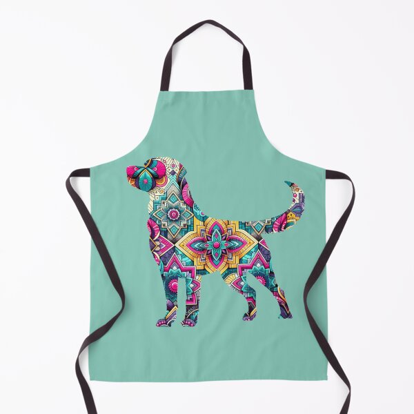Item preview, Labrador Retriever Silhouette with Boho Design designed and sold by LifeCrush.