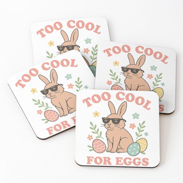Item preview, Too Cool for Eggs - Funny Easter Bunny designed and sold by Cutebll.