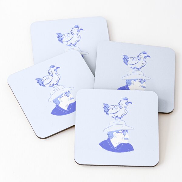 Item preview, Copie de Blue cowboy with a mustache a chicken on his head  designed and sold by rizdrawings.