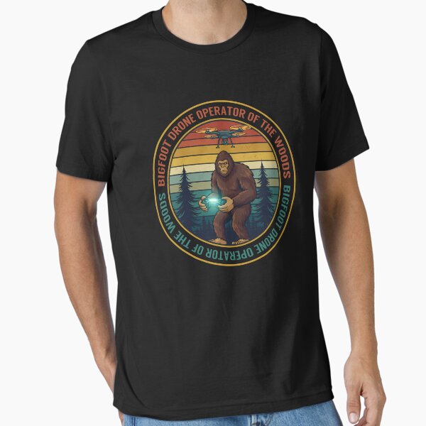Item preview, Bigfoot Drone Operator of the Woods – Funny Cryptid Tech designed and sold by Deorbitee.