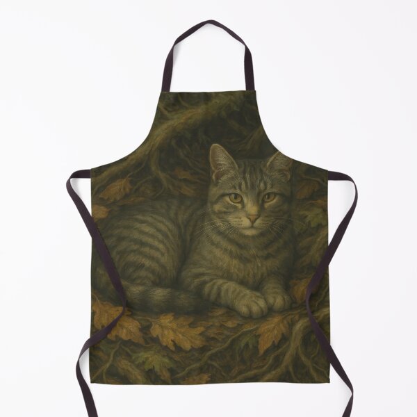 Item preview, Earthbound – Grey Tabby in Eco Art Style designed and sold by LesChatsArt.