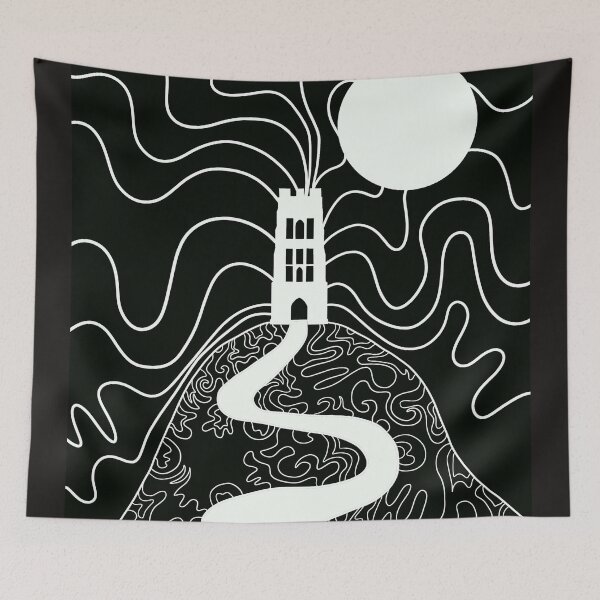 Item preview, Glastonbury Tor White designed and sold by Silvia Galliani.