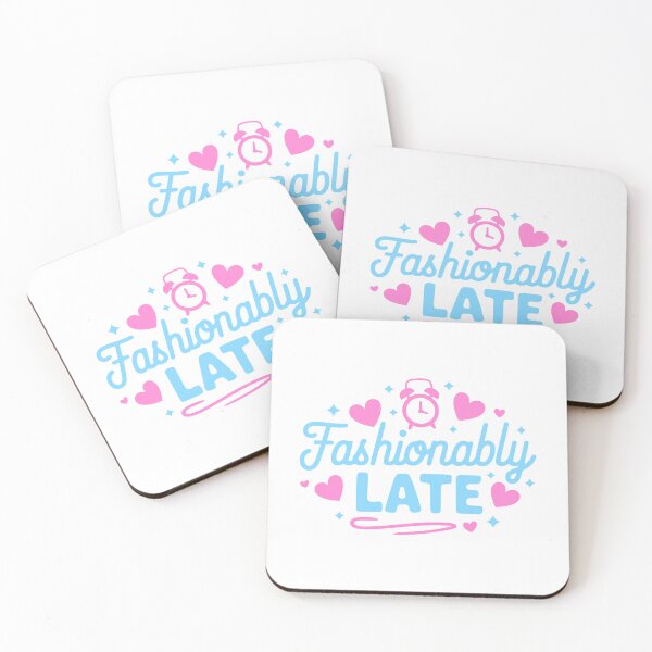Item preview, Fashionably Late! Pink And Blue Girly designed and sold by PMCreative.