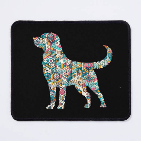 Item preview, Labrador Retriever Silhouette with Boho Design designed and sold by LifeCrush.