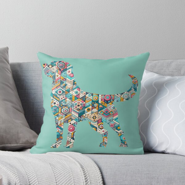 Item preview, Labrador Retriever Silhouette with Boho Design designed and sold by LifeCrush.