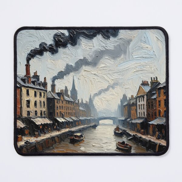 Item preview, Vintage art of Industrial London in the 1800s designed and sold by Vintage Designs +.