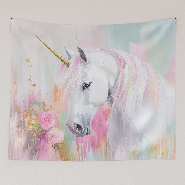 Item preview, Pastel Unicorn Wall Art Dreamy Fairytale Fantasy designed and sold by PrincessArtwork.