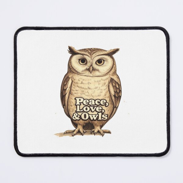 Item preview, Retro Owl Peace Graphic print design designed and sold by VegoStores.
