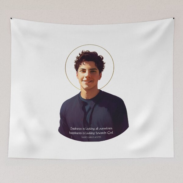 Item preview, Saint Carlo Acutis, First Millennial Saint designed and sold by VarnaChitra.