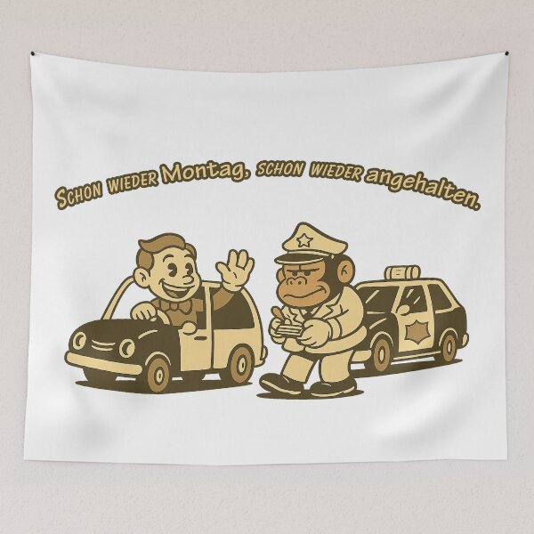 Item preview, Monday again, stopped again. designed and sold by Kunst-Shirt.