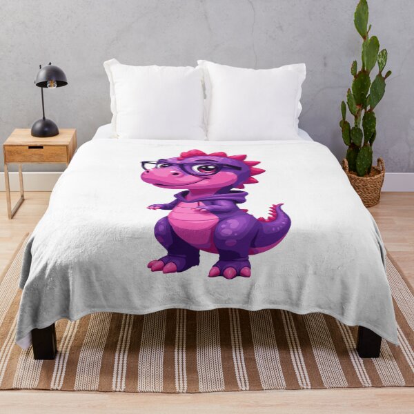 Item preview, Pink & Purple Dinosaur Nerd designed and sold by Bebrowny.