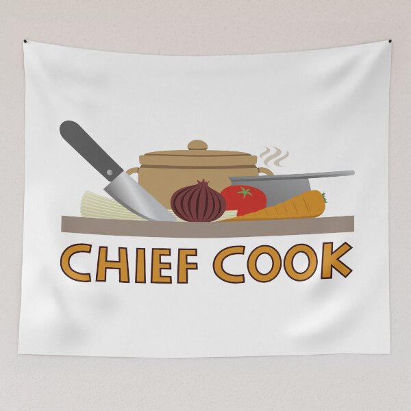 Item preview, Chief Cook Illustration Color designed and sold by NataliePaskell.