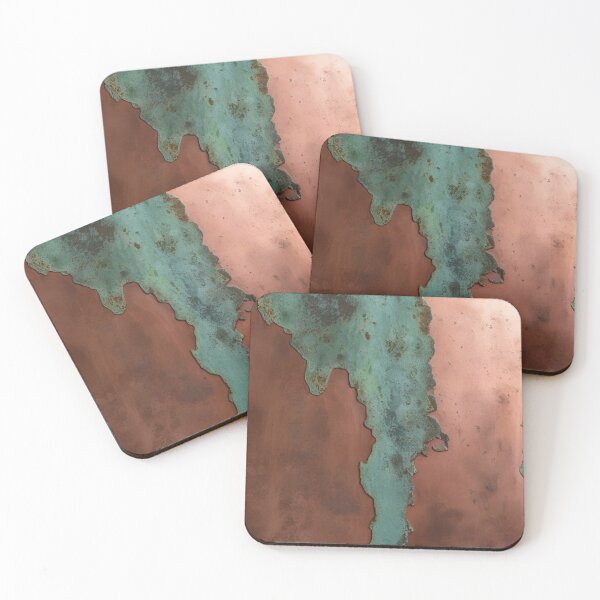 Item preview, Verdigris Copper Panel with Organic Patina designed and sold by SurfaceCraft Studio.