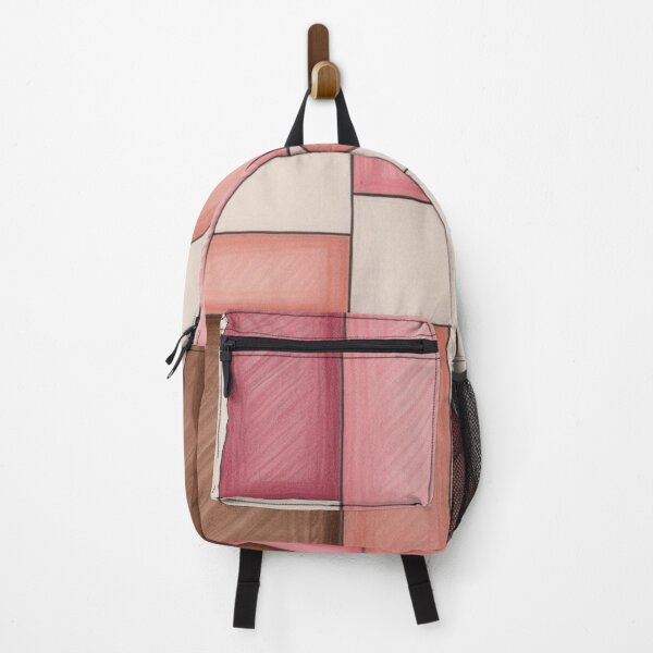 Item preview, Geometric Minimalist Art in Pink and Brown – Modern Abstract Wall Design designed and sold by Harmonic_Layers.