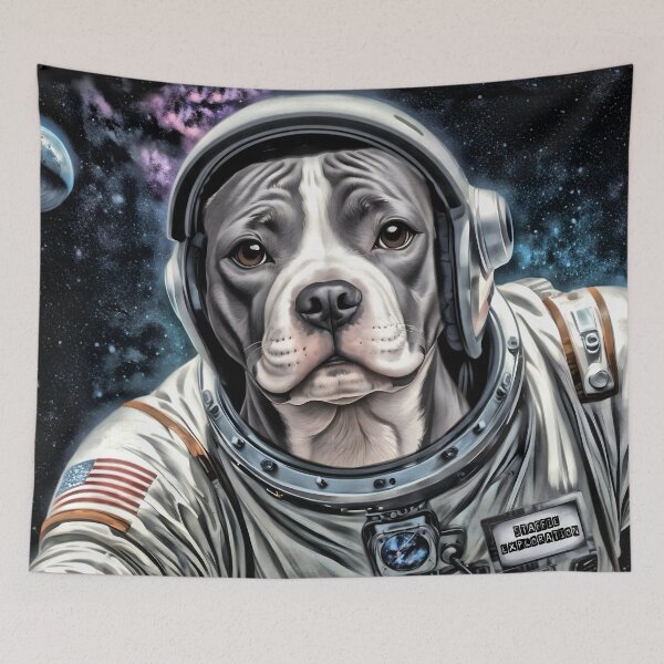 Item preview, Staffordshire Bull Terrier Space Exploration  designed and sold by NikkiBear67.