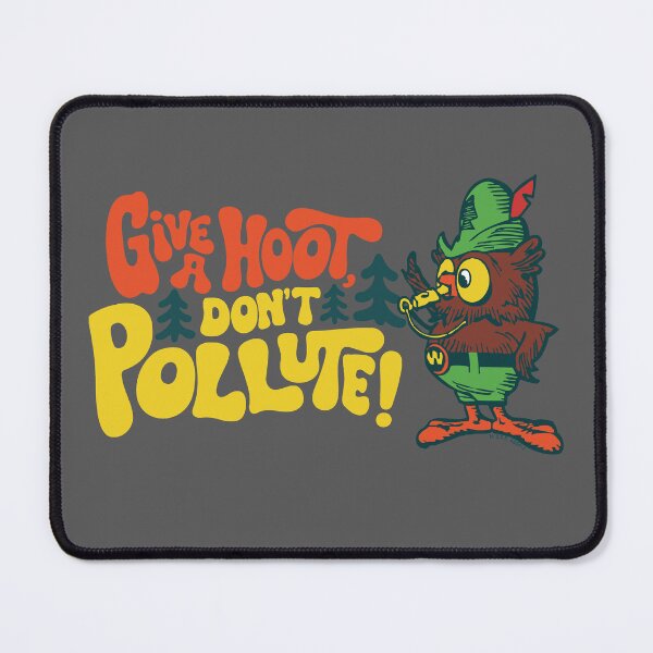 Item preview, OFFICIALLY LICENSED Woodsy Owl Vintage Give a Hoot - Don't Pollute! designed and sold by giantstepdesign.