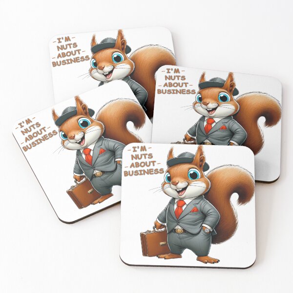 Item preview, Elegant Squirrel - The Entrepreneur in Action designed and sold by latelierdechris.