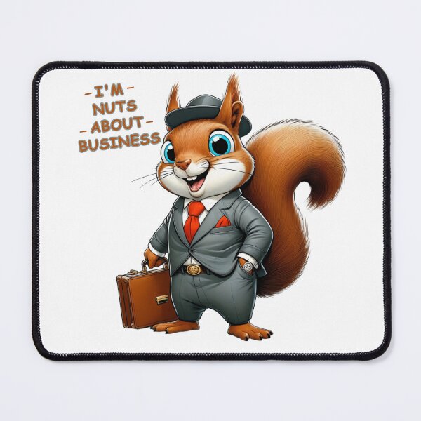 Item preview, Elegant Squirrel - The Entrepreneur in Action designed and sold by latelierdechris.