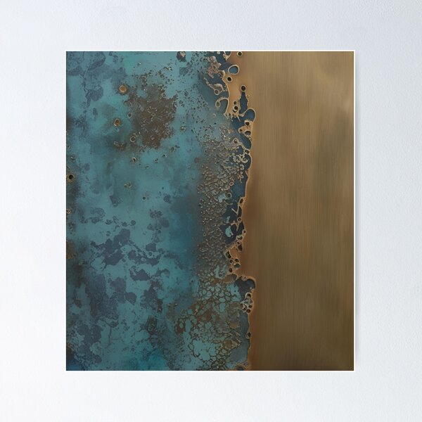 Item preview, Oxidized Patina on Brushed Bronze Surface designed and sold by SurfaceCraft Studio.