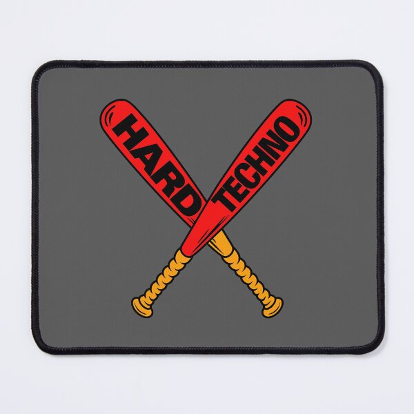 Item preview, "Hard Techno" Crossed Baseball Bats  – Techno Music Design designed and sold by paulo silveira.