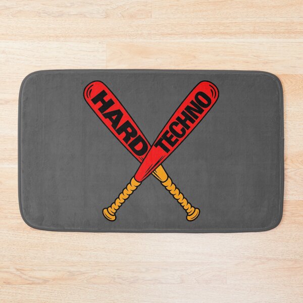 Item preview, "Hard Techno" Crossed Baseball Bats  – Techno Music Design designed and sold by paulo silveira.